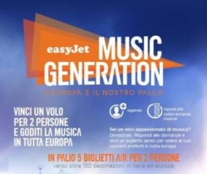 concorso easyjet music generation