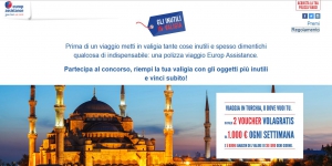 concorso europ assistance gli inutili in valigia