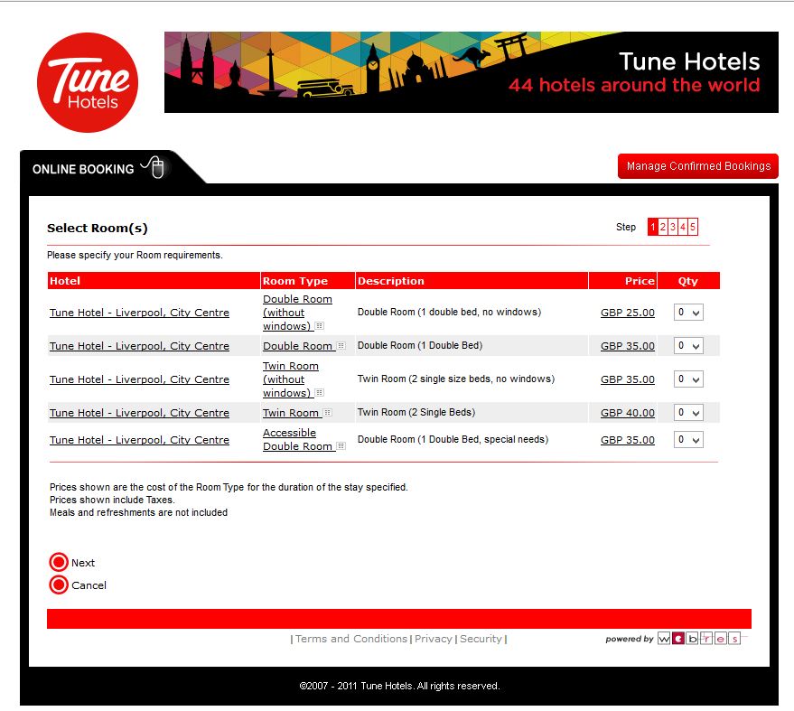 tune hotels liverpool 2