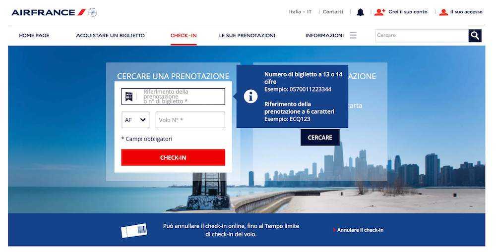 air france check in online