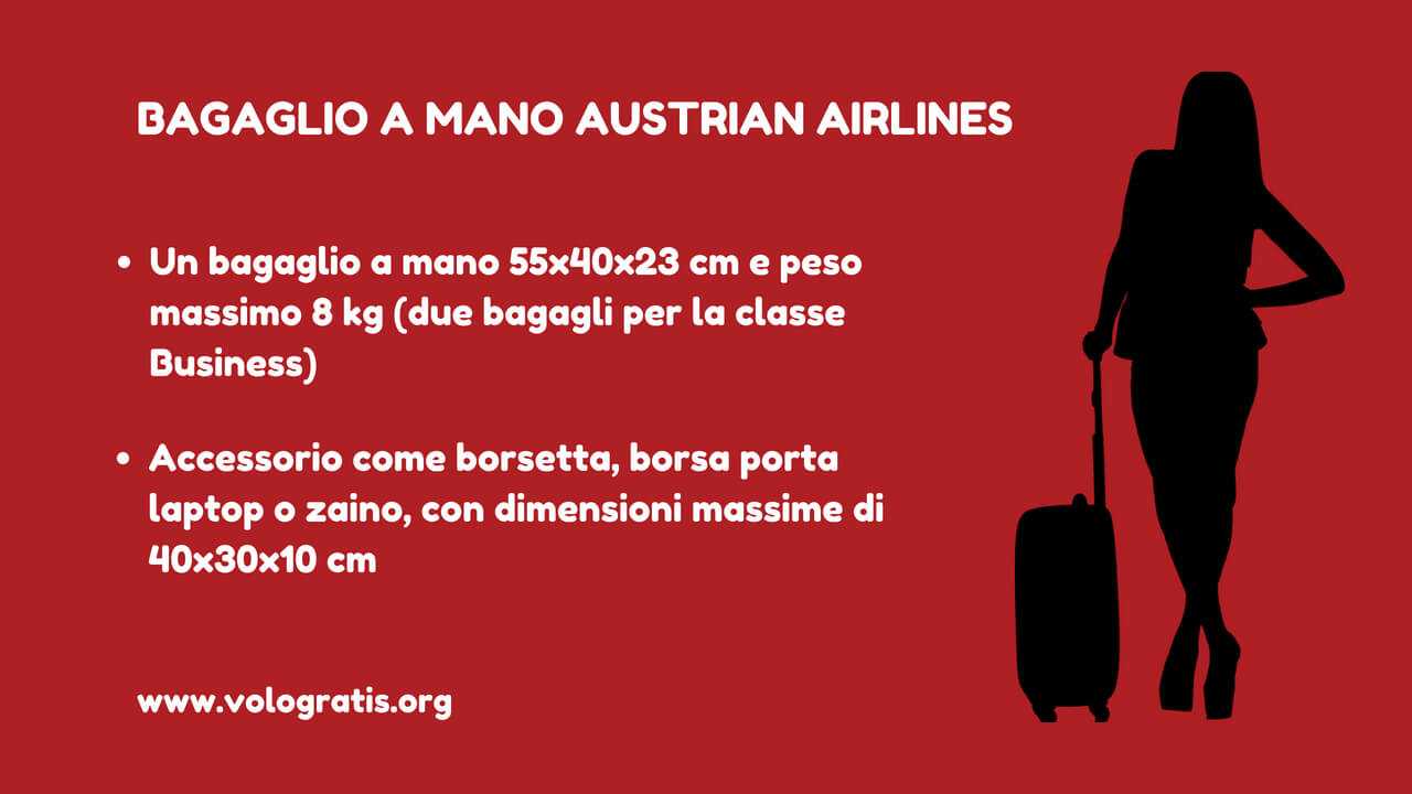 Austrian Airlines Bagaglio A Mano Guida Completa Vologratis Org