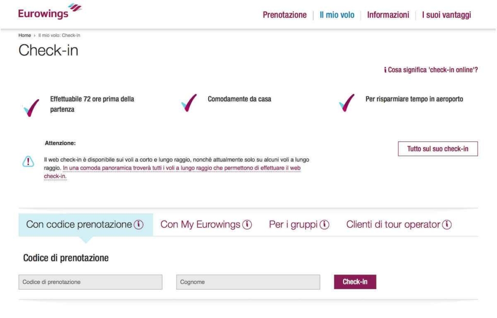 eurowings check-in online