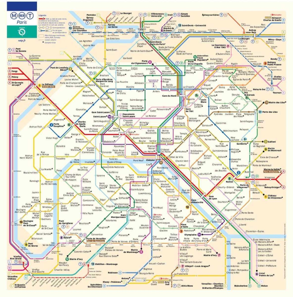 metro parigi mappa