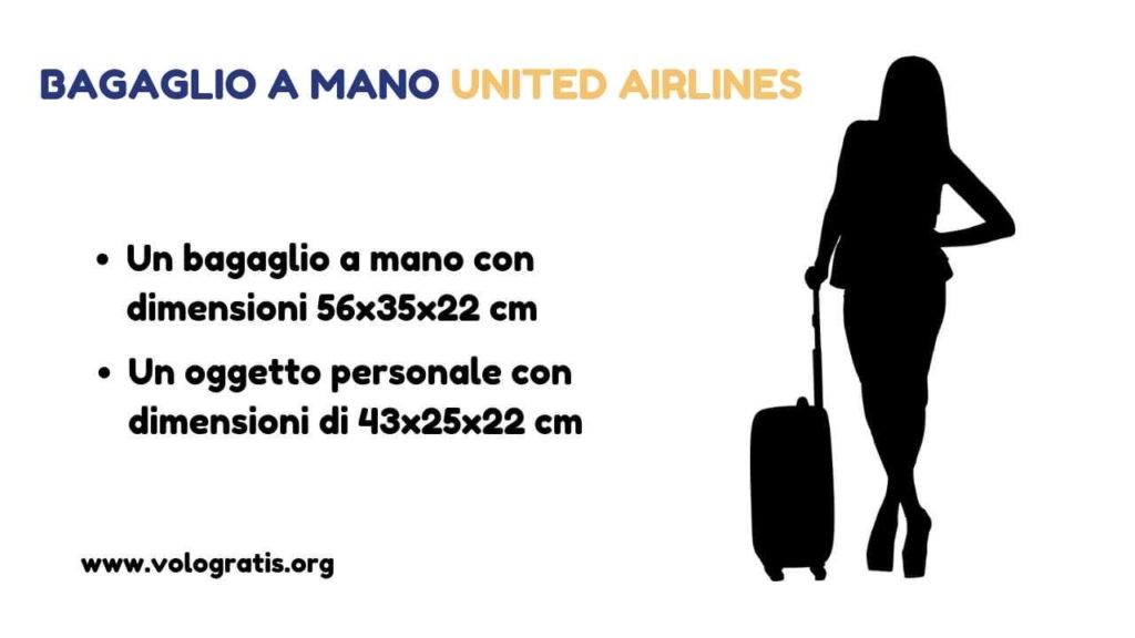 united airlines bagaglio a mano